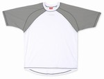Code Zero Short Sleeve Shirt - White w/Grey Shoulders